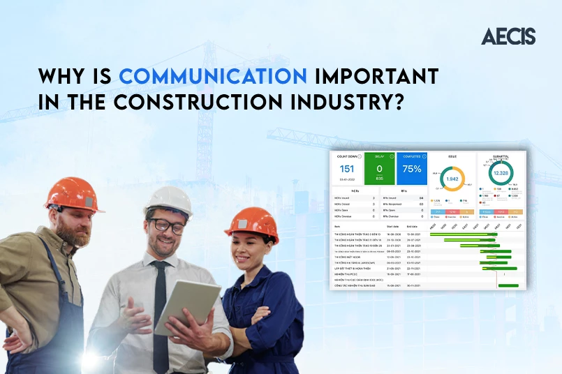 Why is communication important in the construction industry?