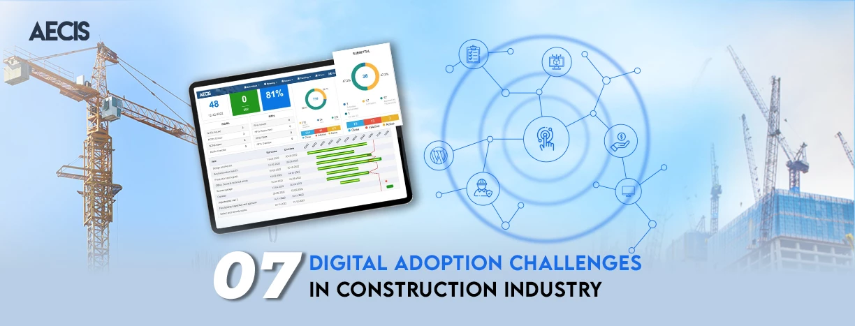 Seven digital adoption challenges in the construction industry & their Solutions